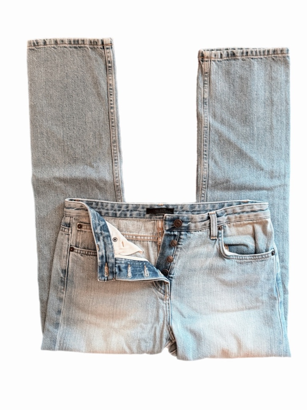 RARE The Row Jeans Size 2 Light Wash Straight Leg Denim - Made in USA
